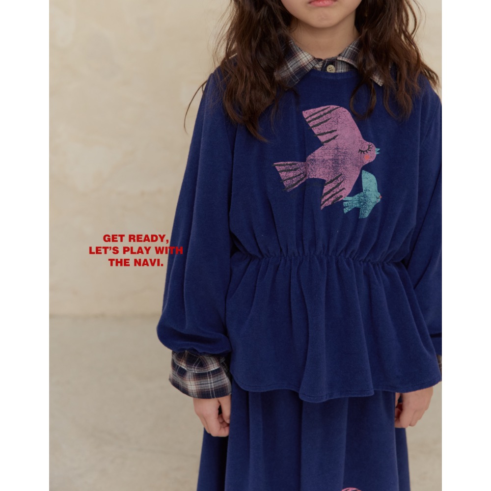 NAVI春季小鳥飛縮腰上衣-細節圖6