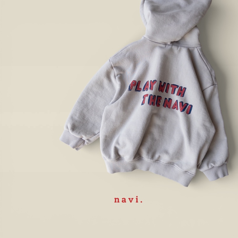 NAVI 春季字母棉質連帽外套-細節圖2
