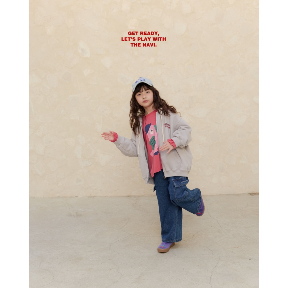 NAVI 春季字母棉質連帽外套-細節圖4