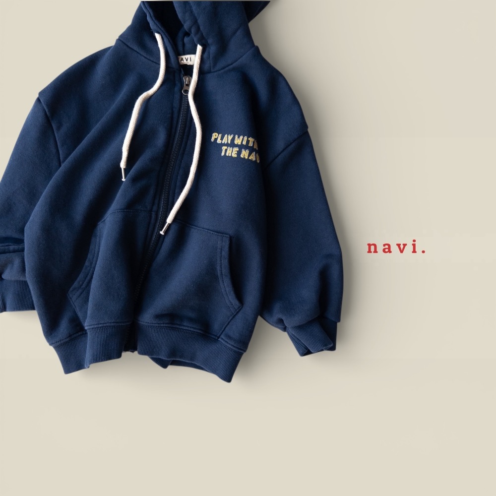 NAVI 春季字母棉質連帽外套-細節圖10