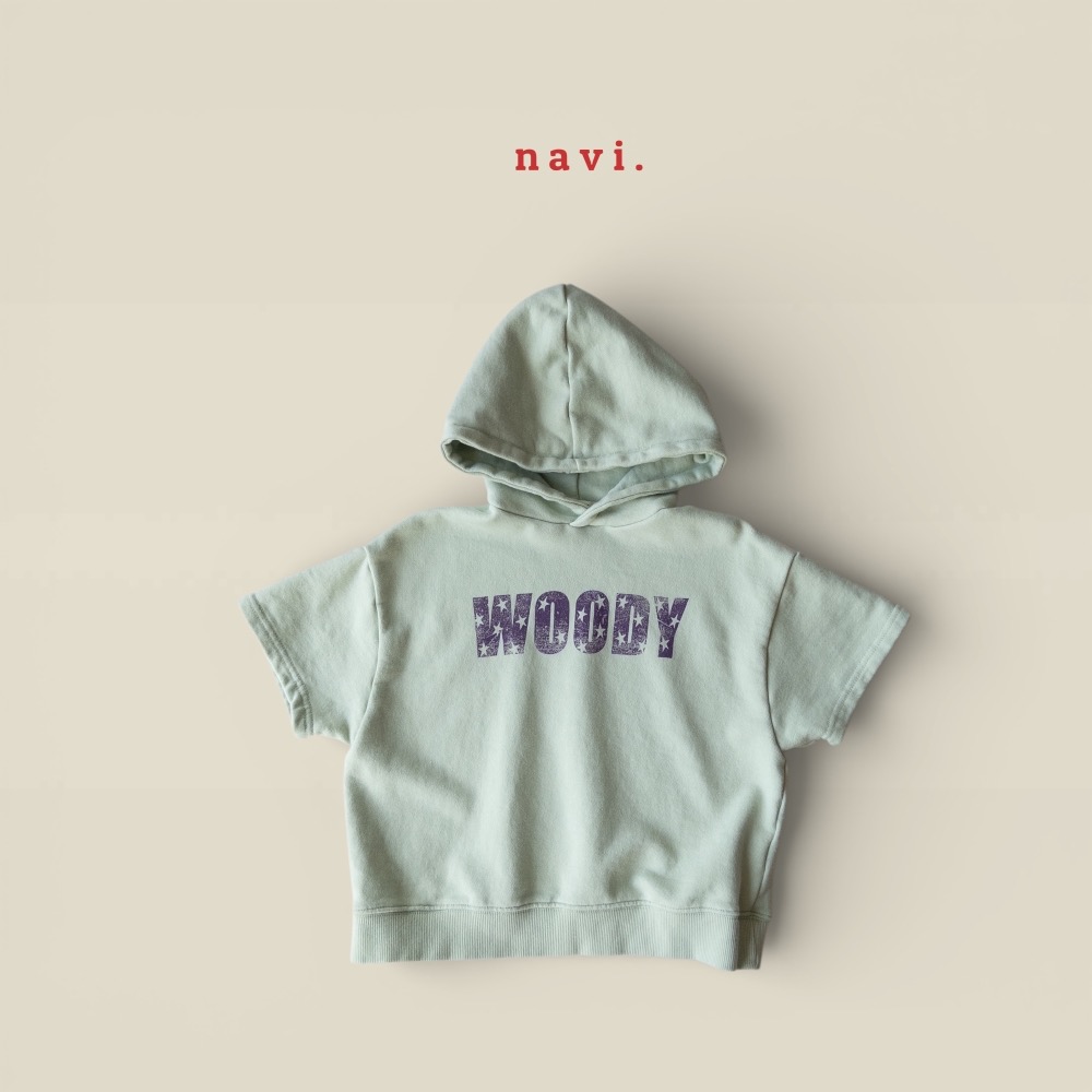 NAVI春季寬版短袖連帽上衣-細節圖2