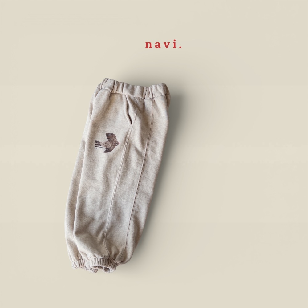 NAVI春季展翅飛翔棉質長褲-細節圖4