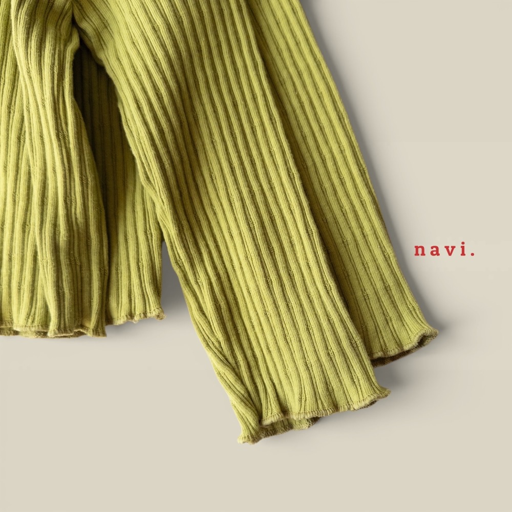 NAVI 春季坑條紋修身上衣-細節圖3