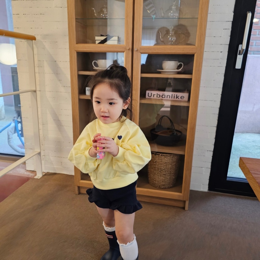 Color 春季愛心澎袖上衣-細節圖4