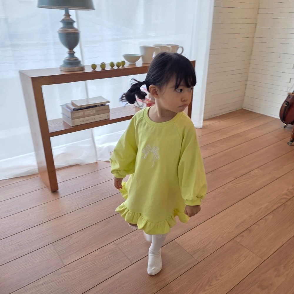 Color 春季荷葉長洋裝-細節圖4