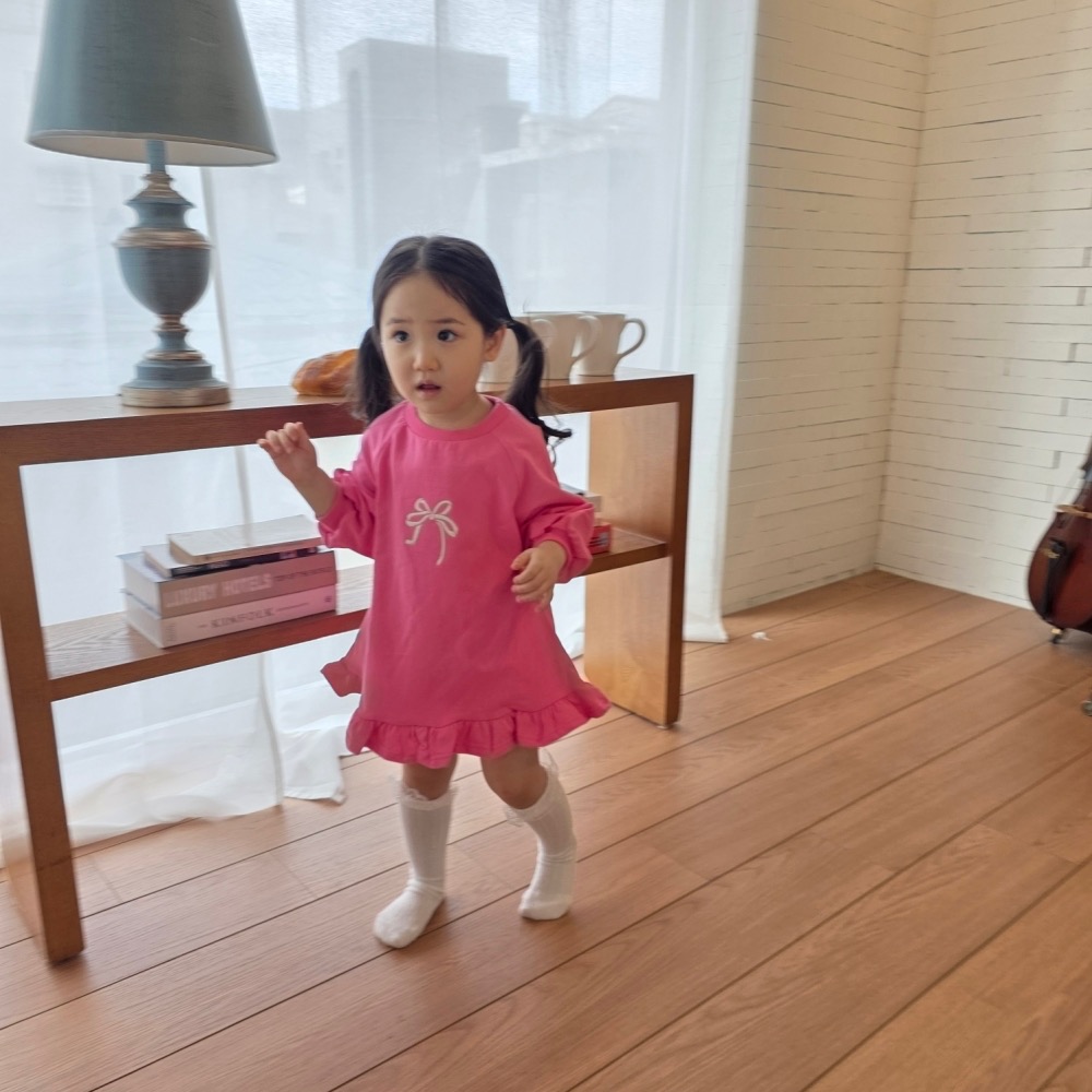 Color 春季荷葉長洋裝-細節圖5