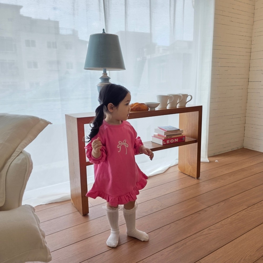 Color 春季荷葉長洋裝-細節圖6