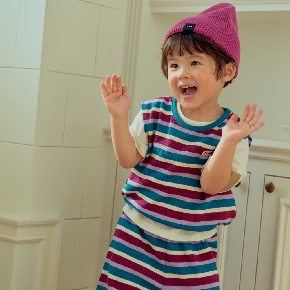 1stblue 春季橫條背心-細節圖4