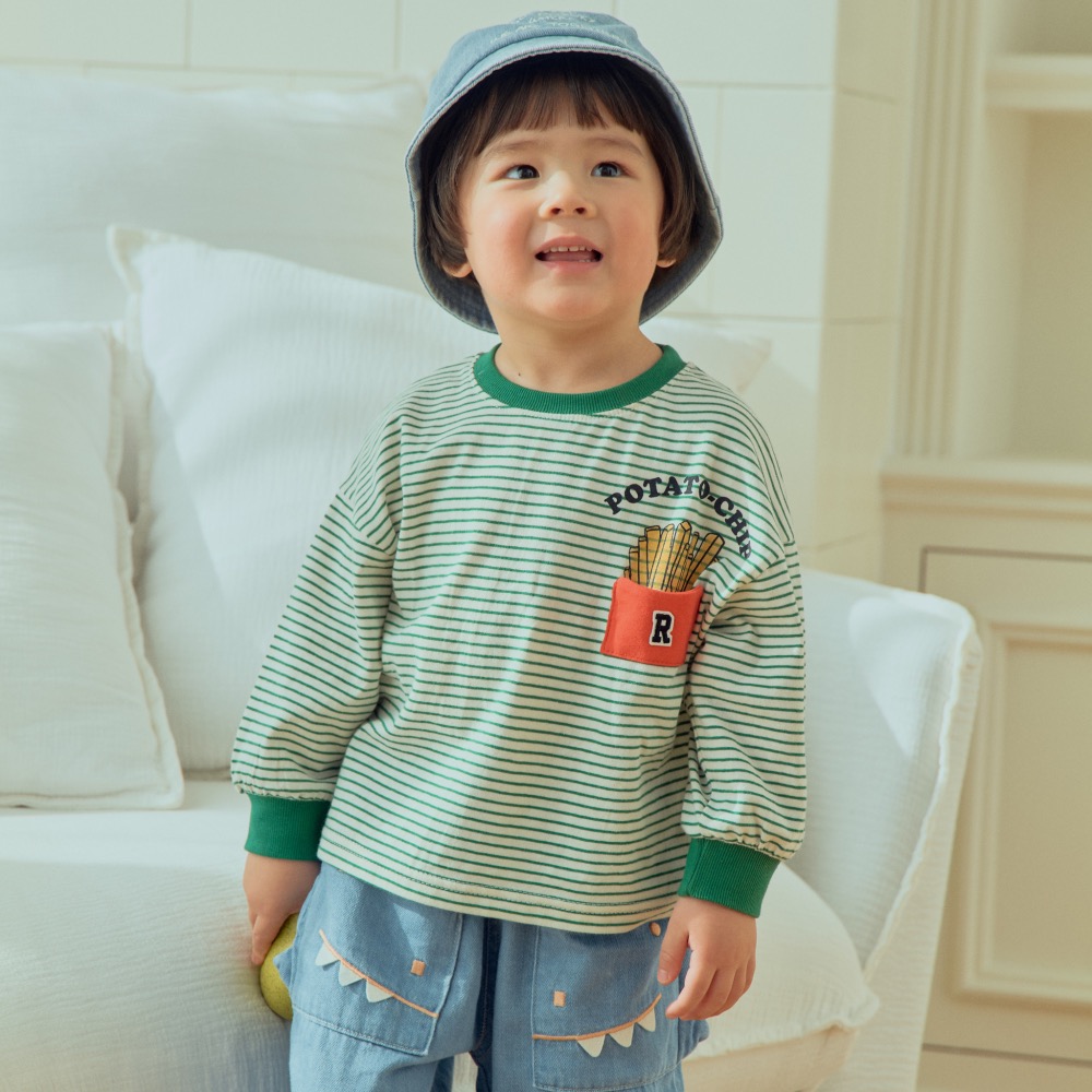 1stule春季薯條印花T恤-細節圖5