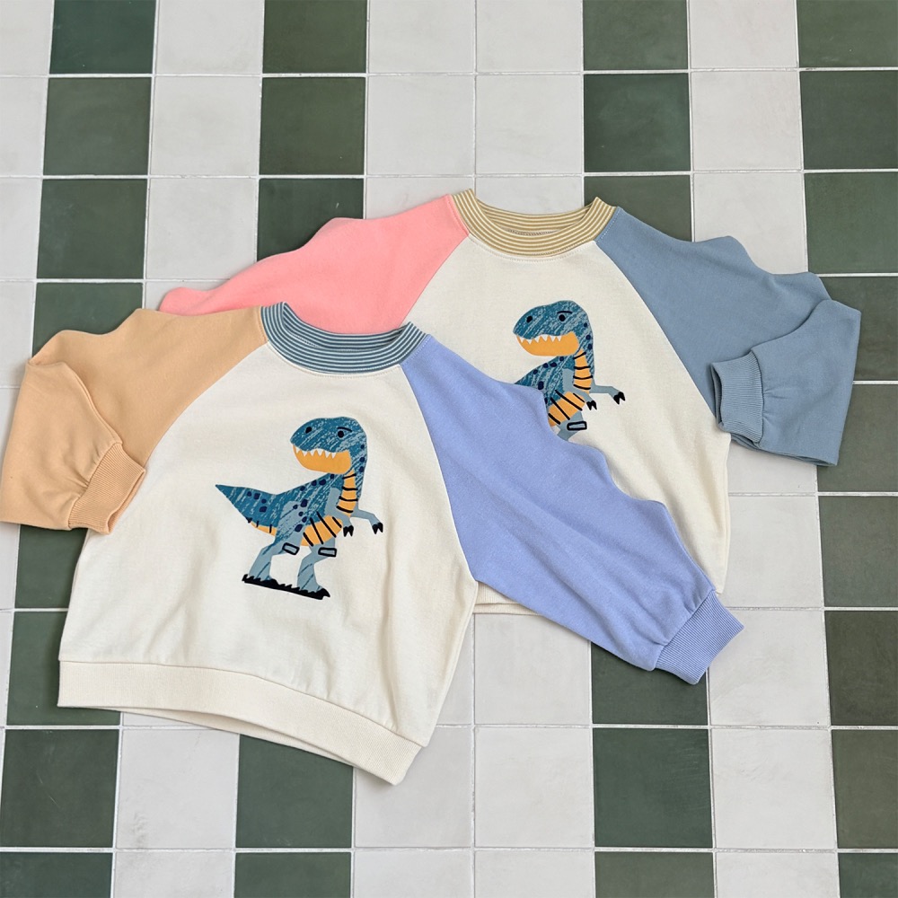 1stblue 春季恐龍圖案上衣-細節圖7