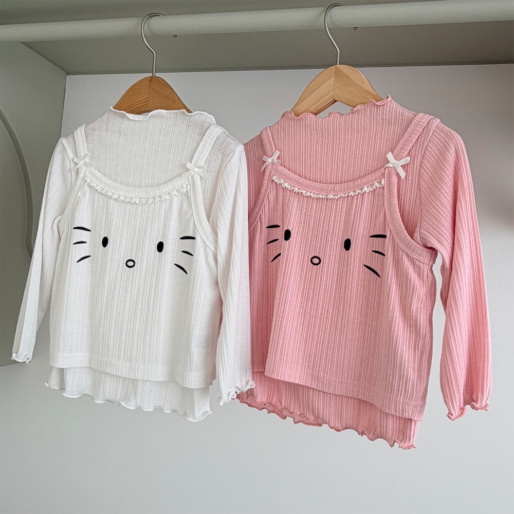 1stblue春季貓咪真兩件上衣-細節圖7