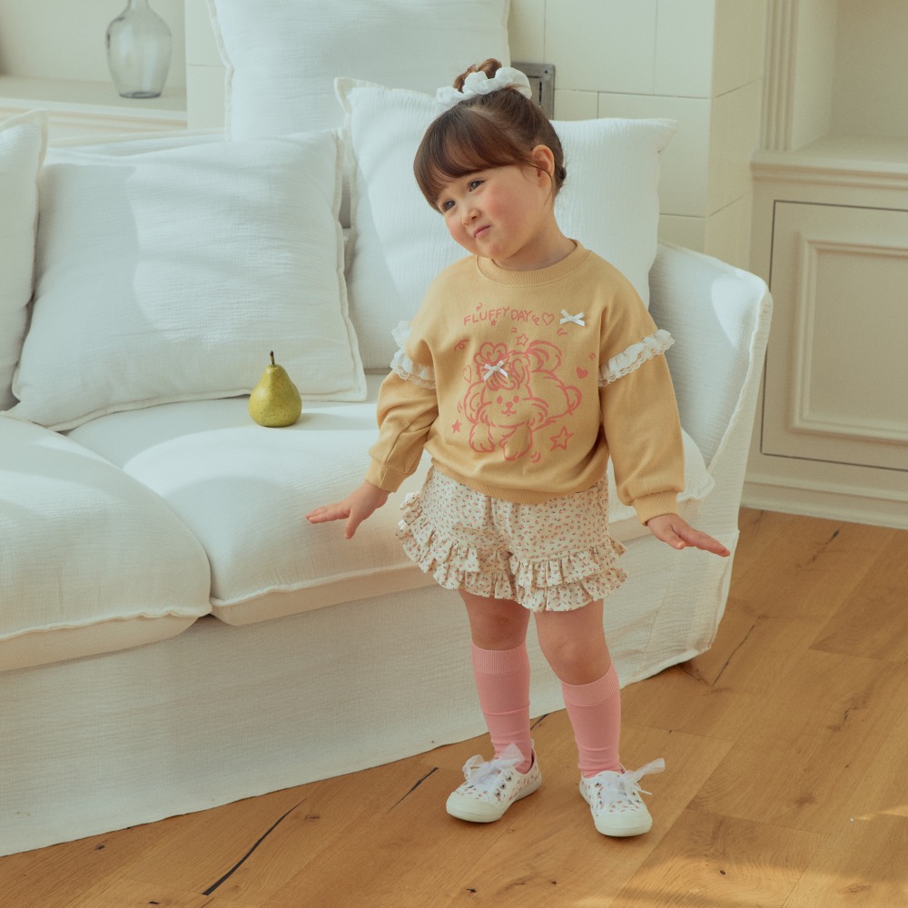 1stblue 春季碎花荷葉短褲-細節圖5