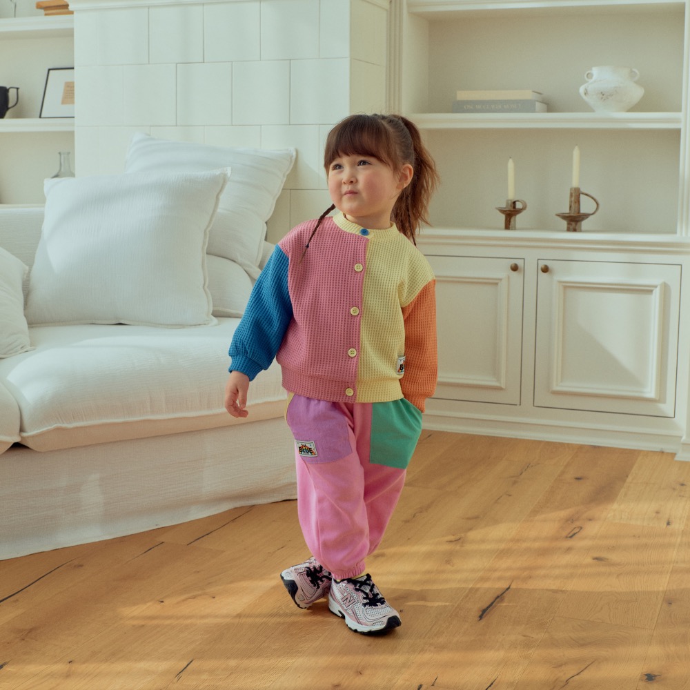 1stblue春季華夫格彩色外套上衣-細節圖2