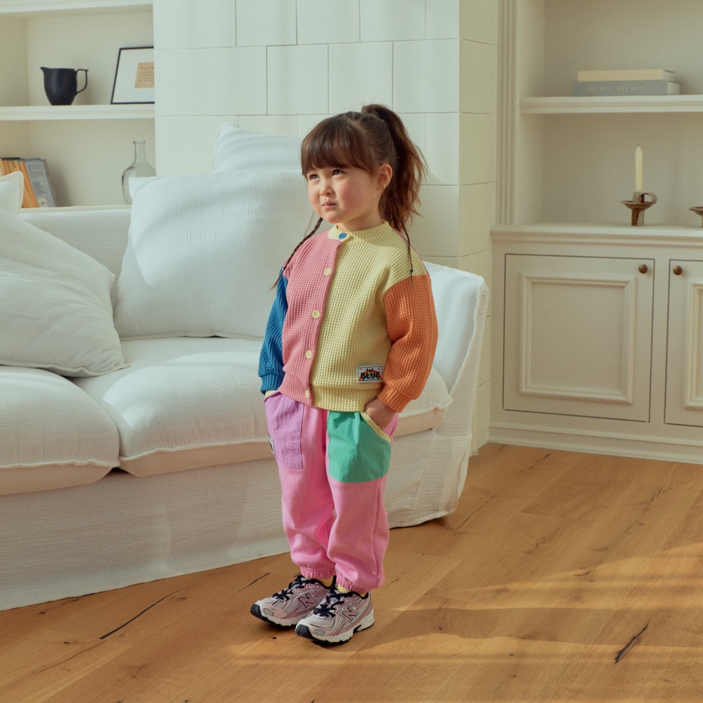 1stblue春季華夫格彩色外套上衣-細節圖5