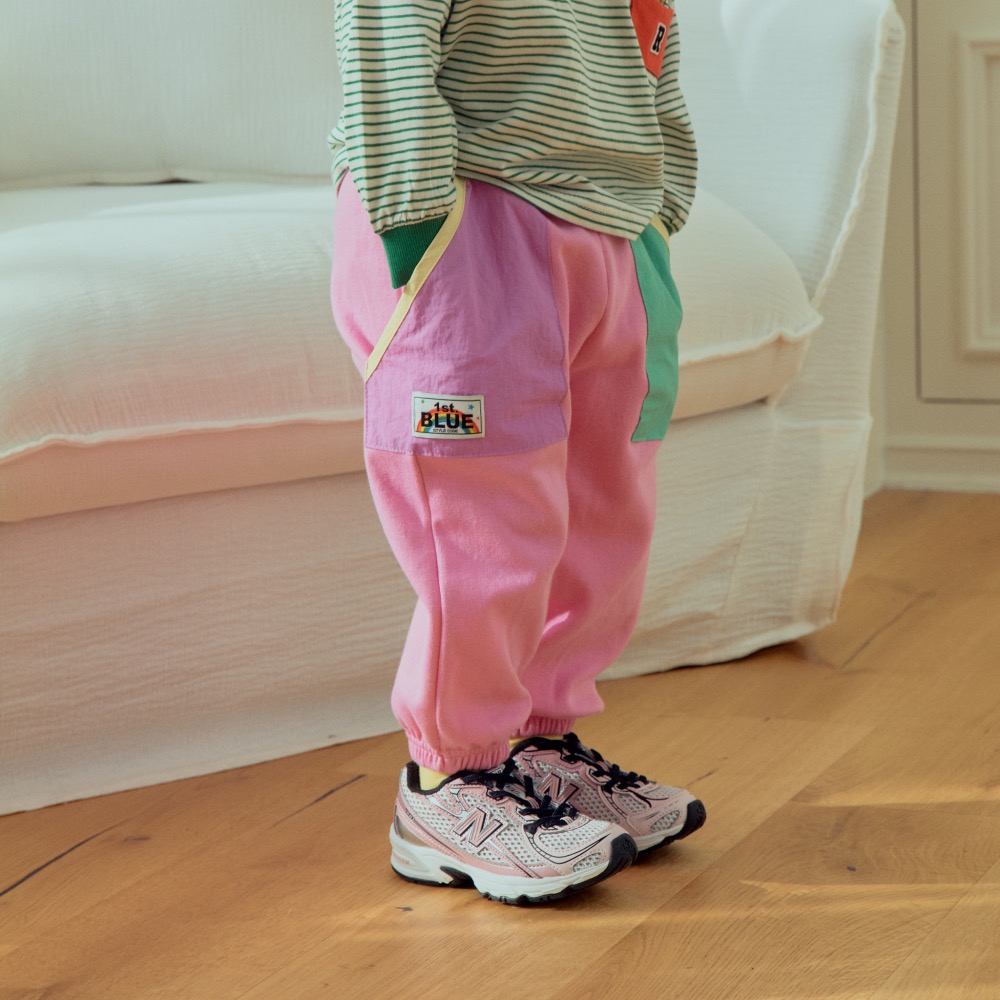 1stblue春季異材質棉質長褲-細節圖2