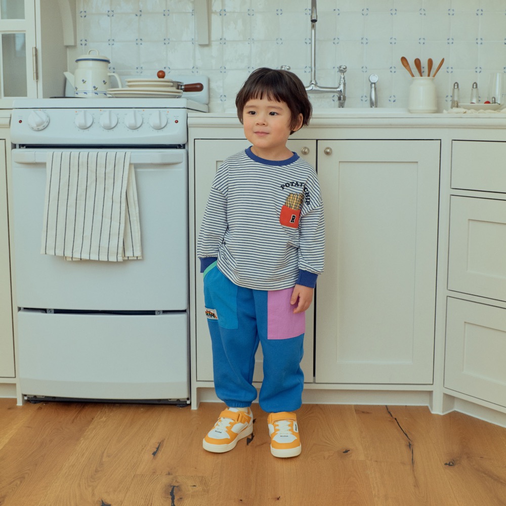 1stblue春季異材質棉質長褲-細節圖4