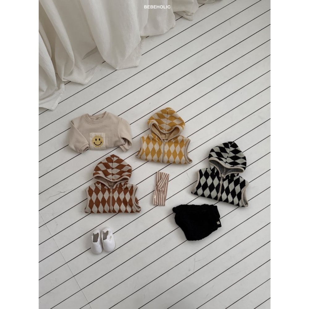 Bebe holic春季格紋連帽背心-細節圖9