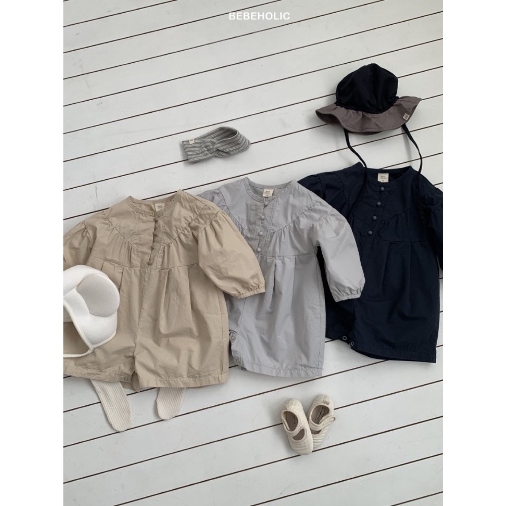 Bebe holic 春季氣質文青連身褲-細節圖3