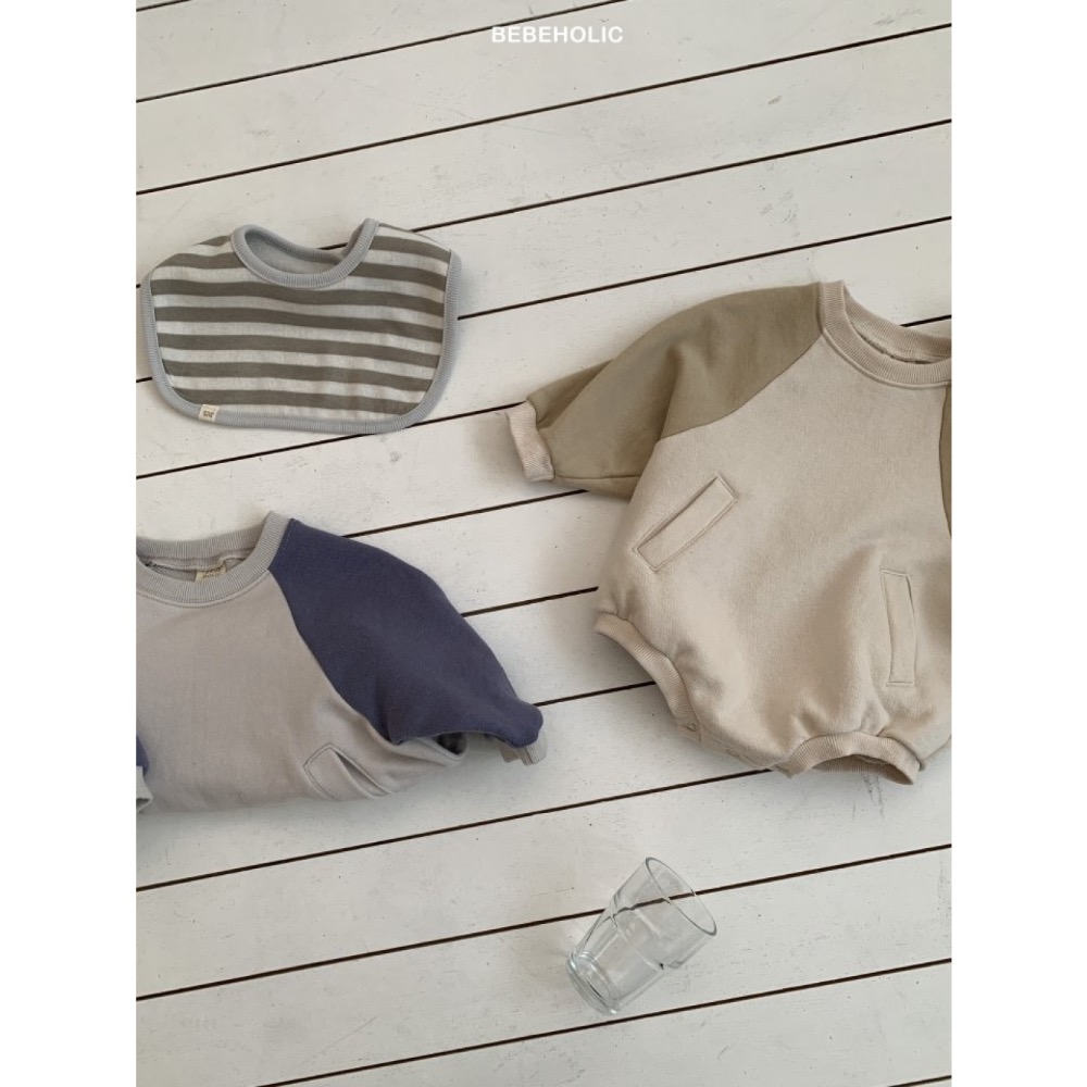 Bebe holic 春季撞色休閒包屁衣-細節圖5