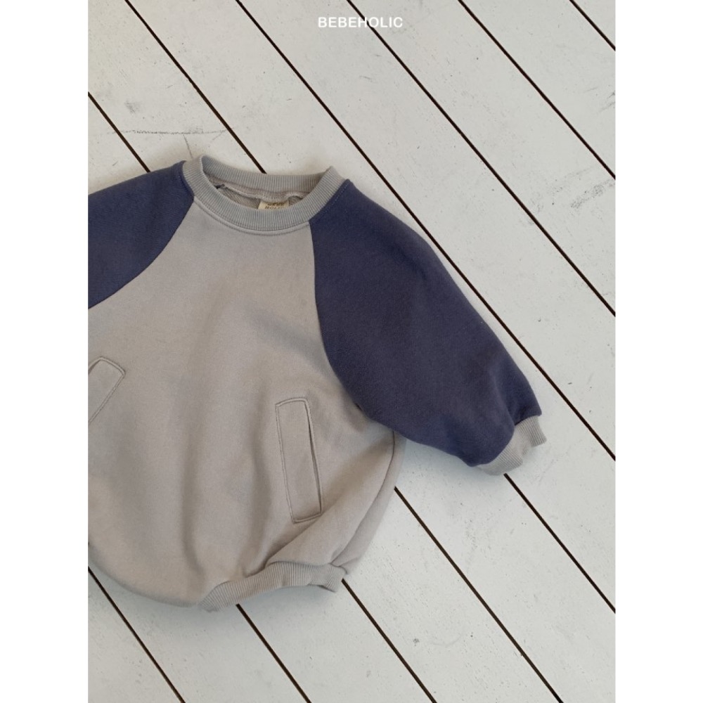 Bebe holic 春季撞色休閒包屁衣-細節圖6