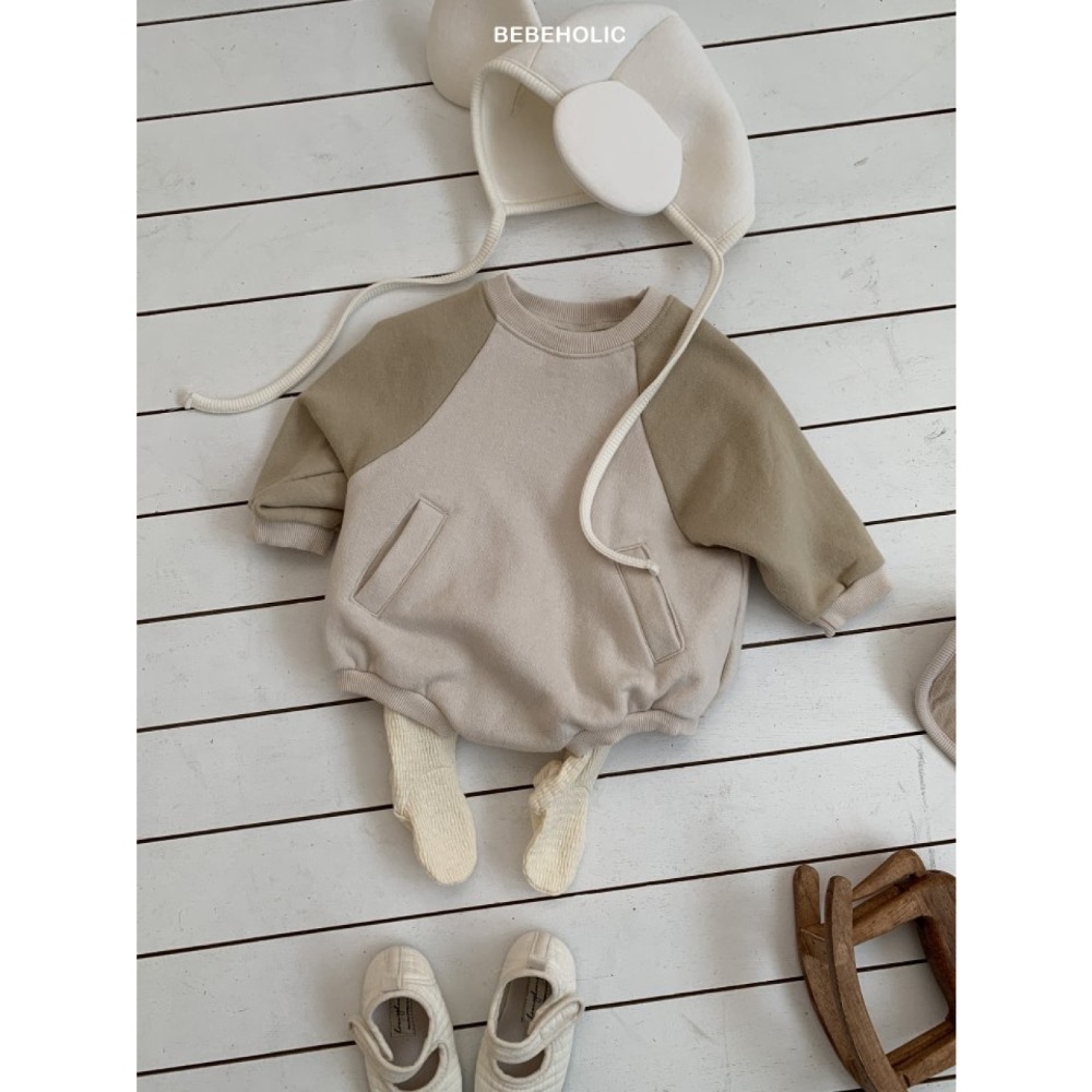 Bebe holic 春季撞色休閒包屁衣-細節圖8