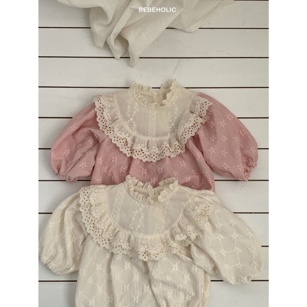 Bebe holic 春季立體花紋設計包屁衣-細節圖4