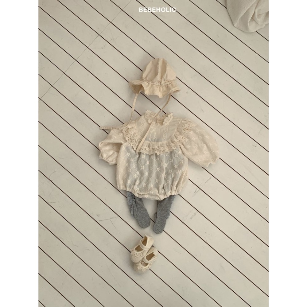 Bebe holic 春季立體花紋設計包屁衣-細節圖7