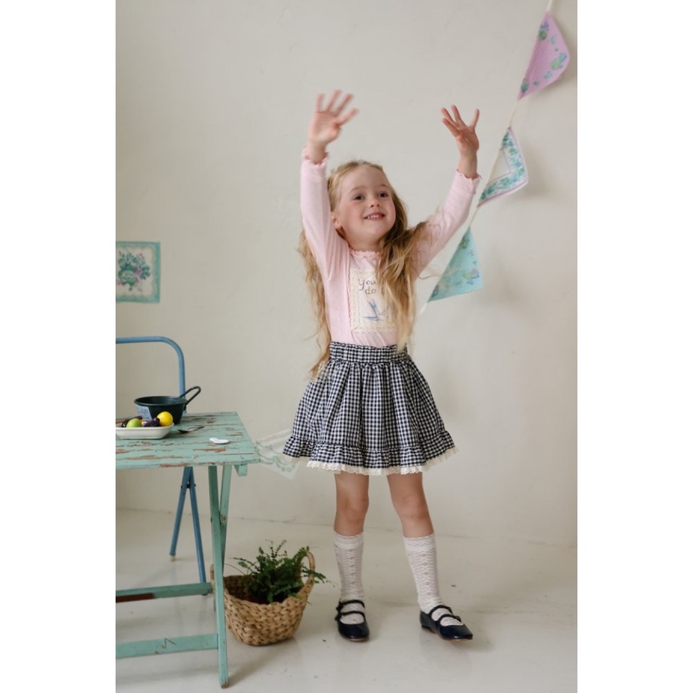 Flo春季格子短裙-細節圖3