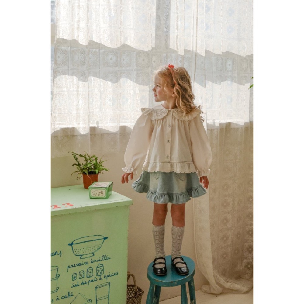 Flo春季大領子襯衫-細節圖5