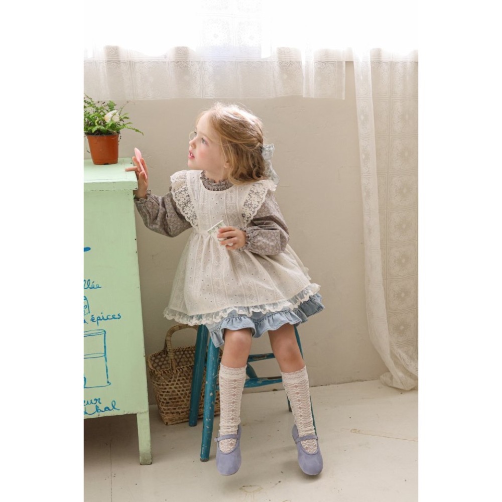 Flo春季雕花蕾絲背心洋裝-細節圖6