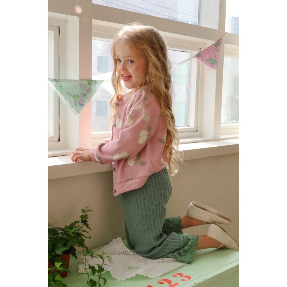 Flo 春季鬱金香針織小外套-細節圖3