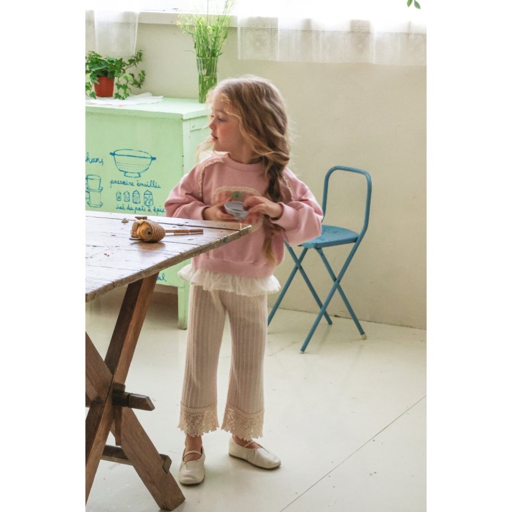 Flo 春季格子蕃茄大學T-細節圖6