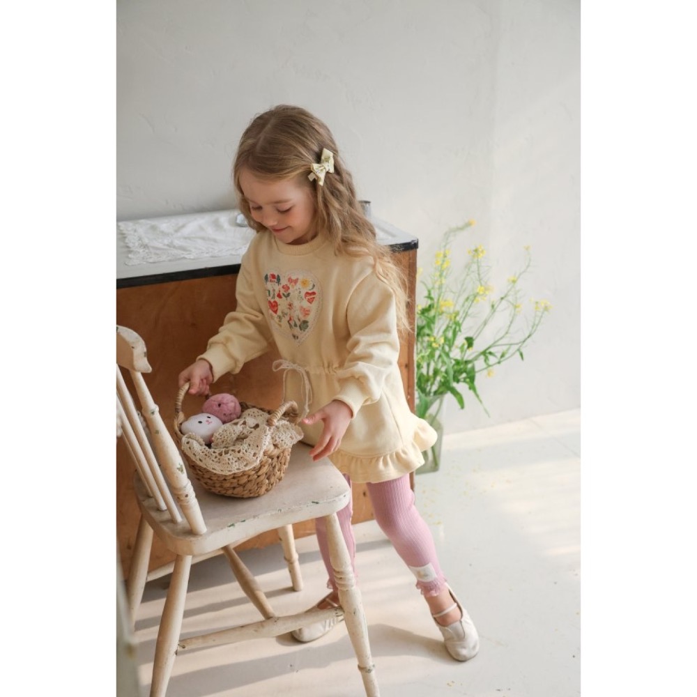 Flo春季綁帶縮腰荷葉連身裙-細節圖2