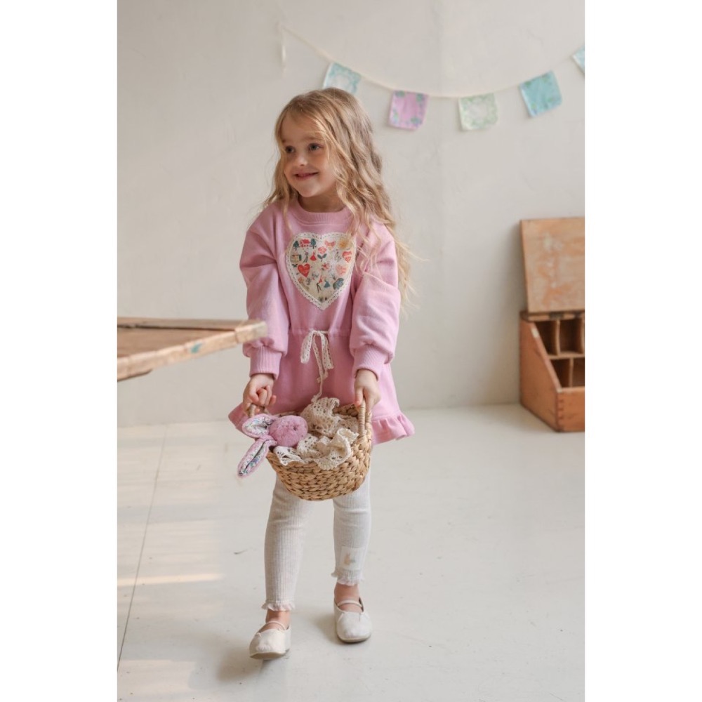 Flo春季綁帶縮腰荷葉連身裙-細節圖4