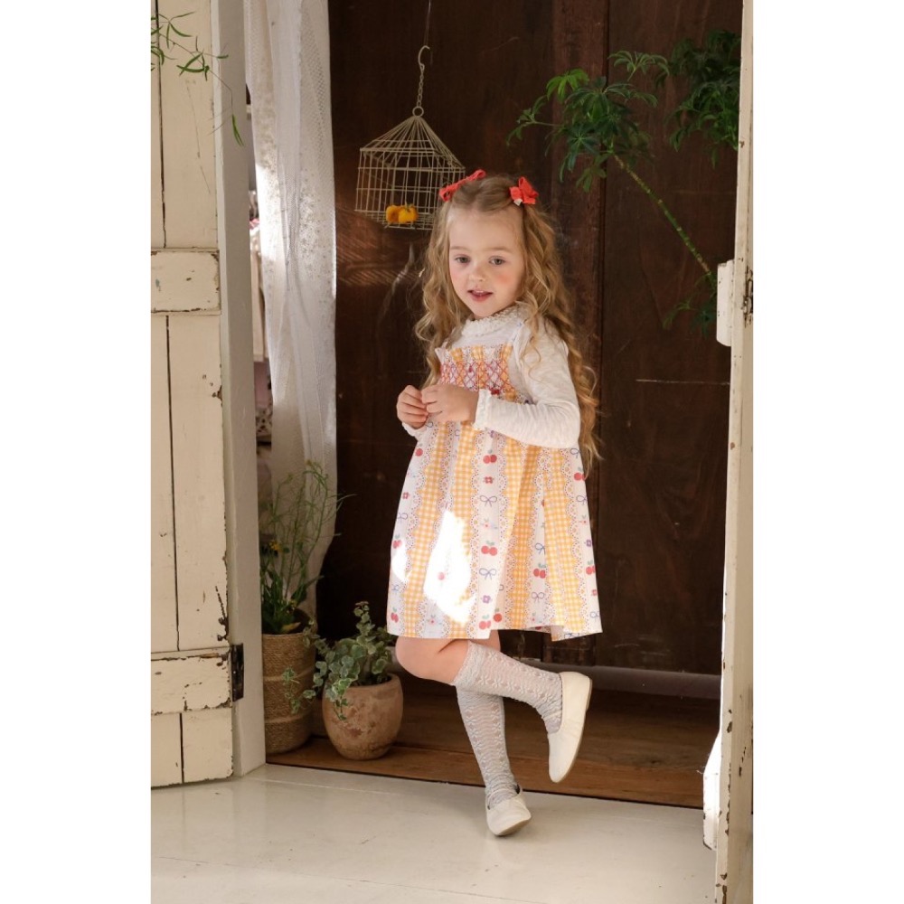 Flo 櫻桃渡假風洋裝-細節圖2