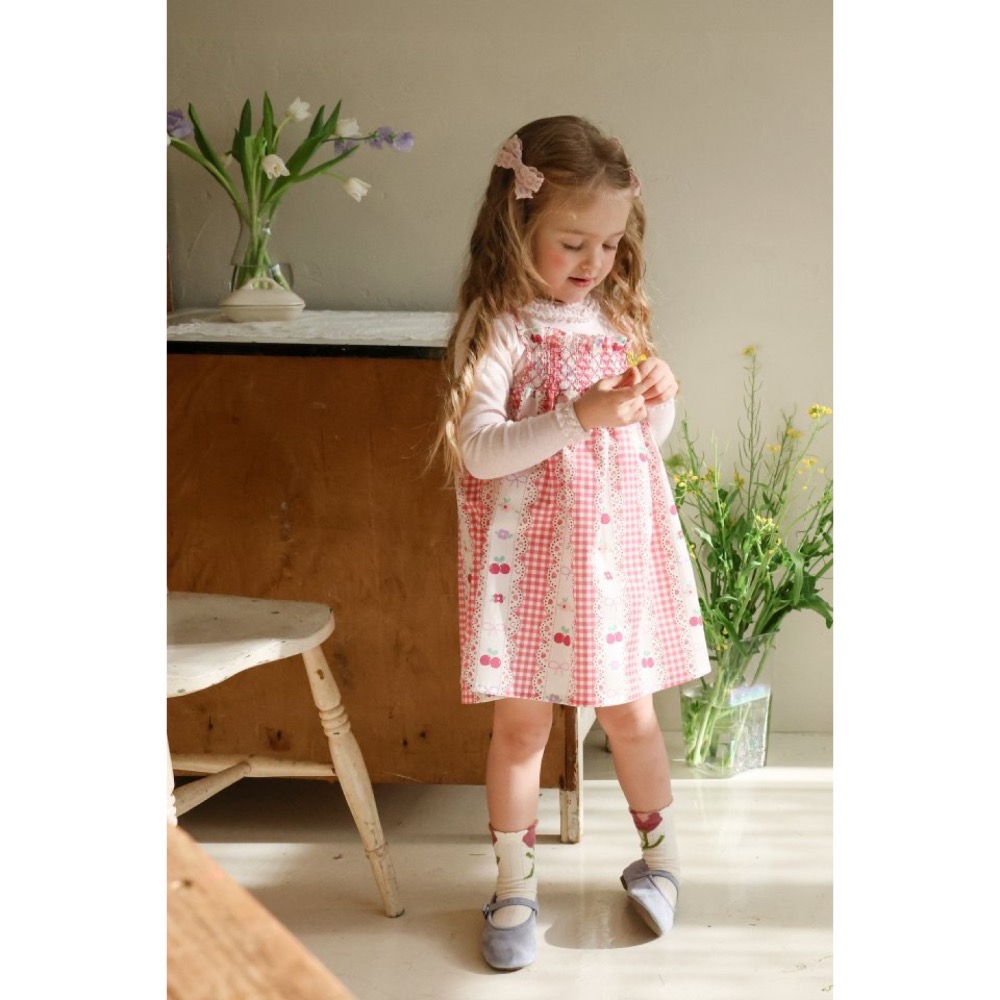 Flo 櫻桃渡假風洋裝-細節圖7