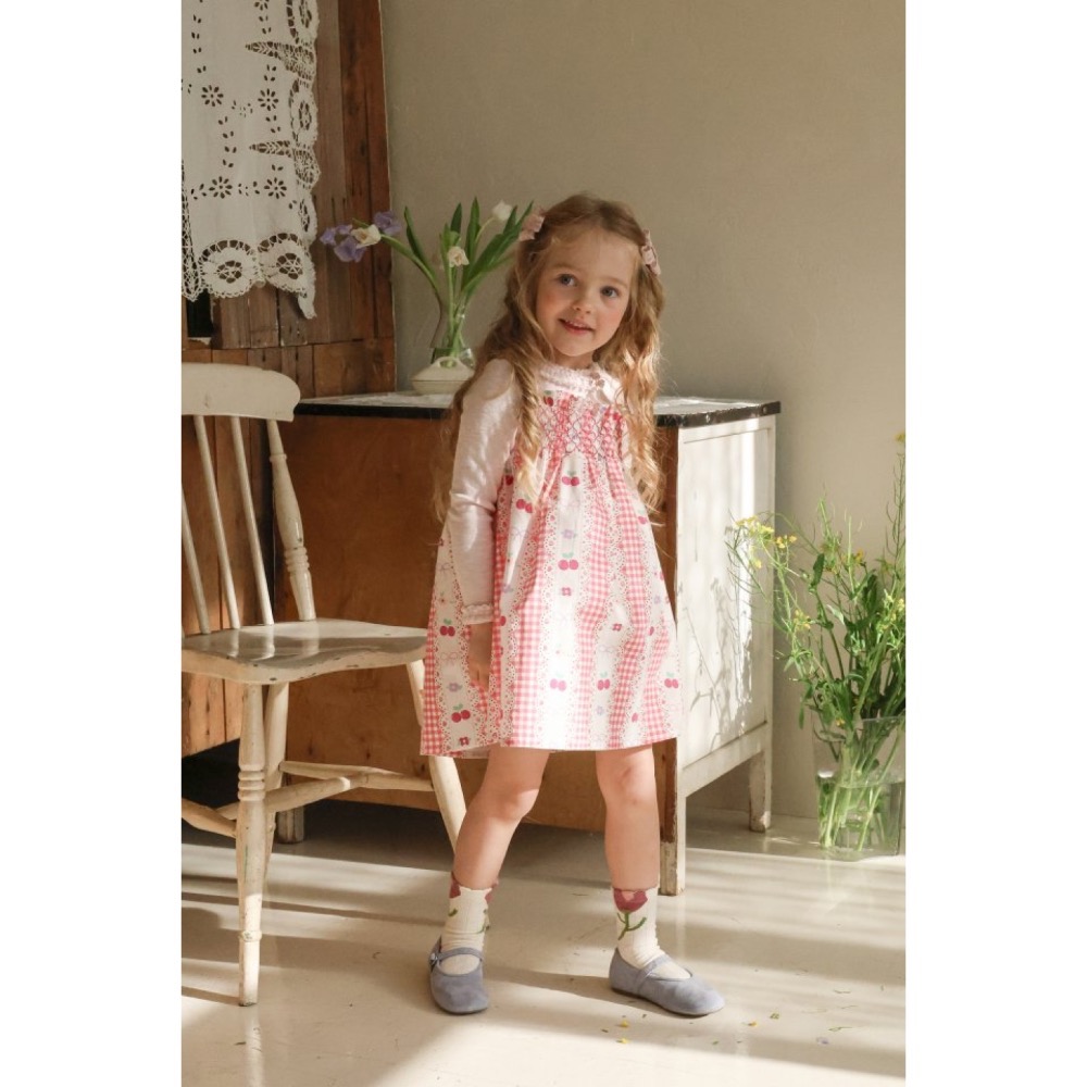 Flo 櫻桃渡假風洋裝-細節圖8