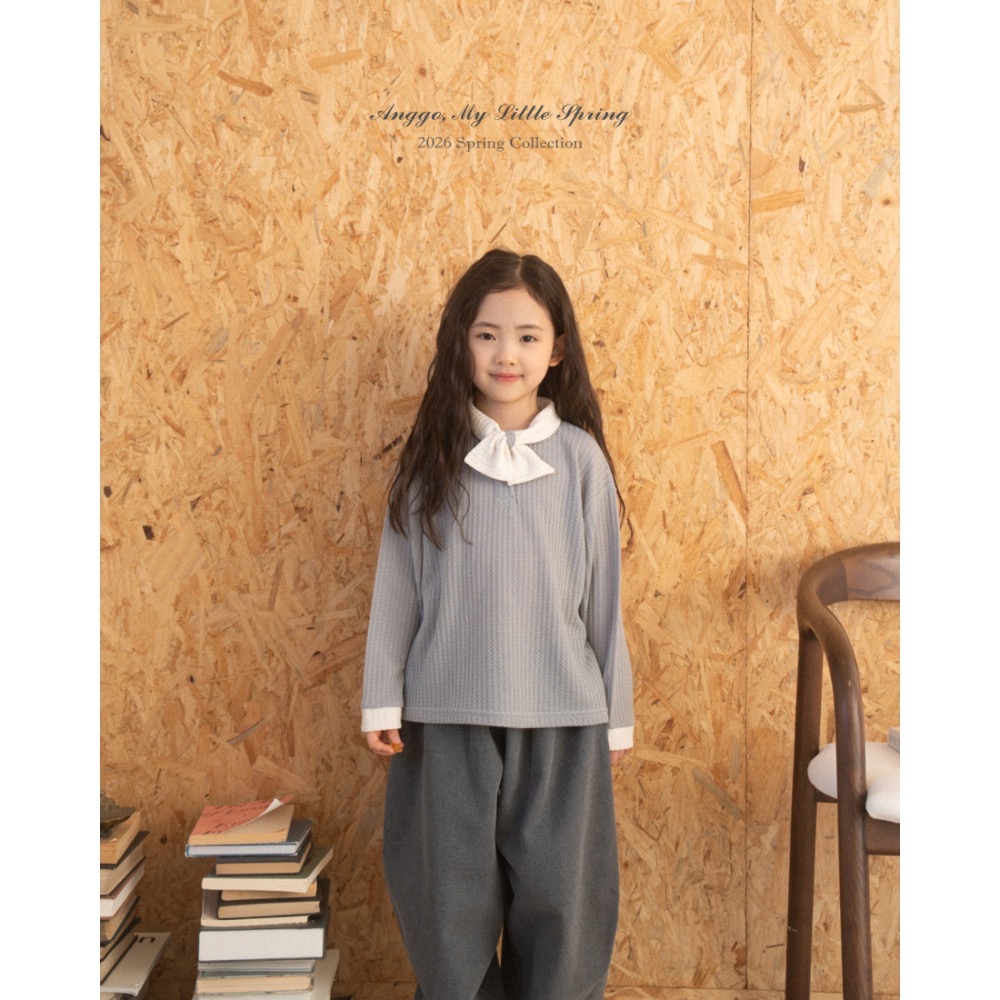 Anggo 春季立體壓紋童軍領上衣-細節圖4