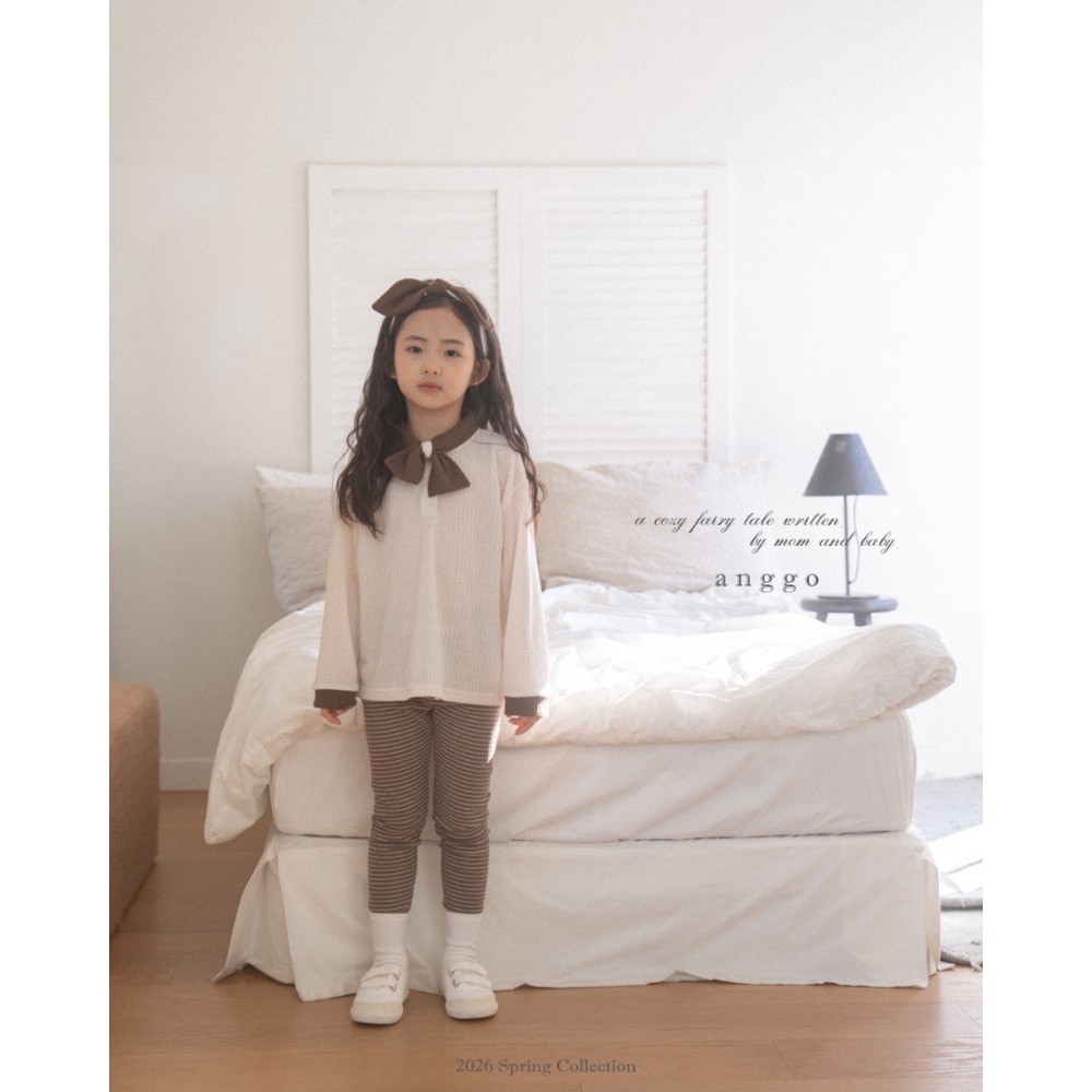 Anggo 春季立體壓紋童軍領上衣-細節圖6