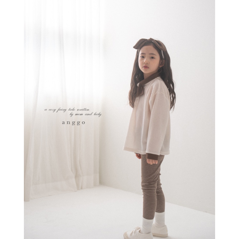 Anggo 春季立體壓紋童軍領上衣-細節圖7