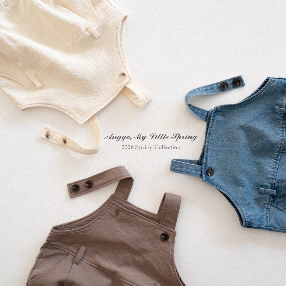Anggo春季可愛吊帶包屁衣-細節圖4