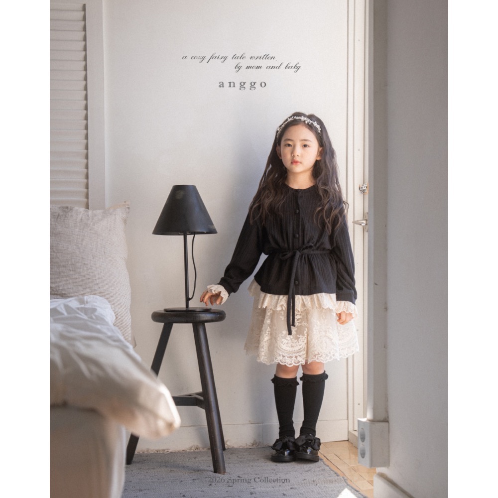 Anggo 春季針織棉綁腰開衫上衣-細節圖7