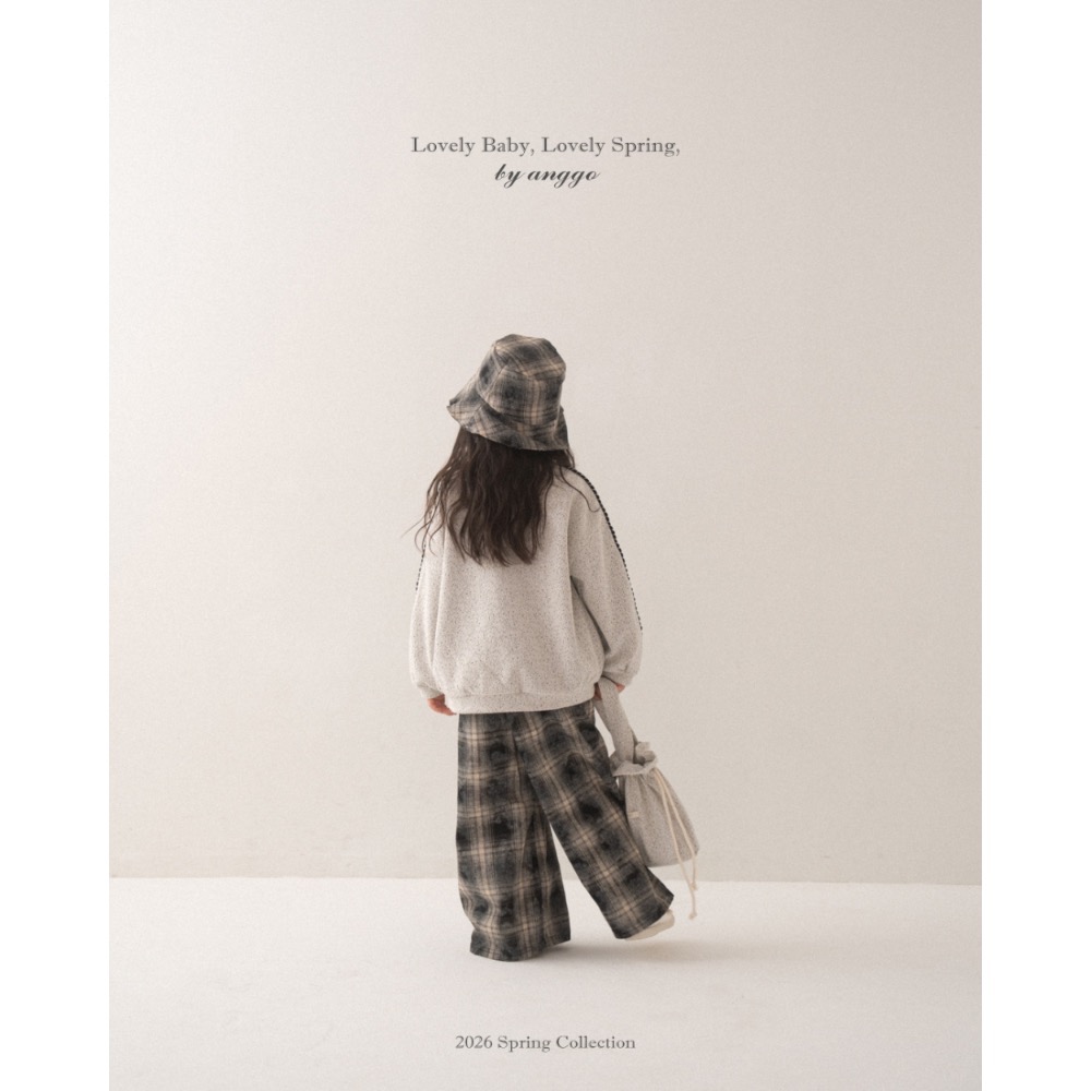 Anggo 春季暈染格子寬長褲-細節圖8