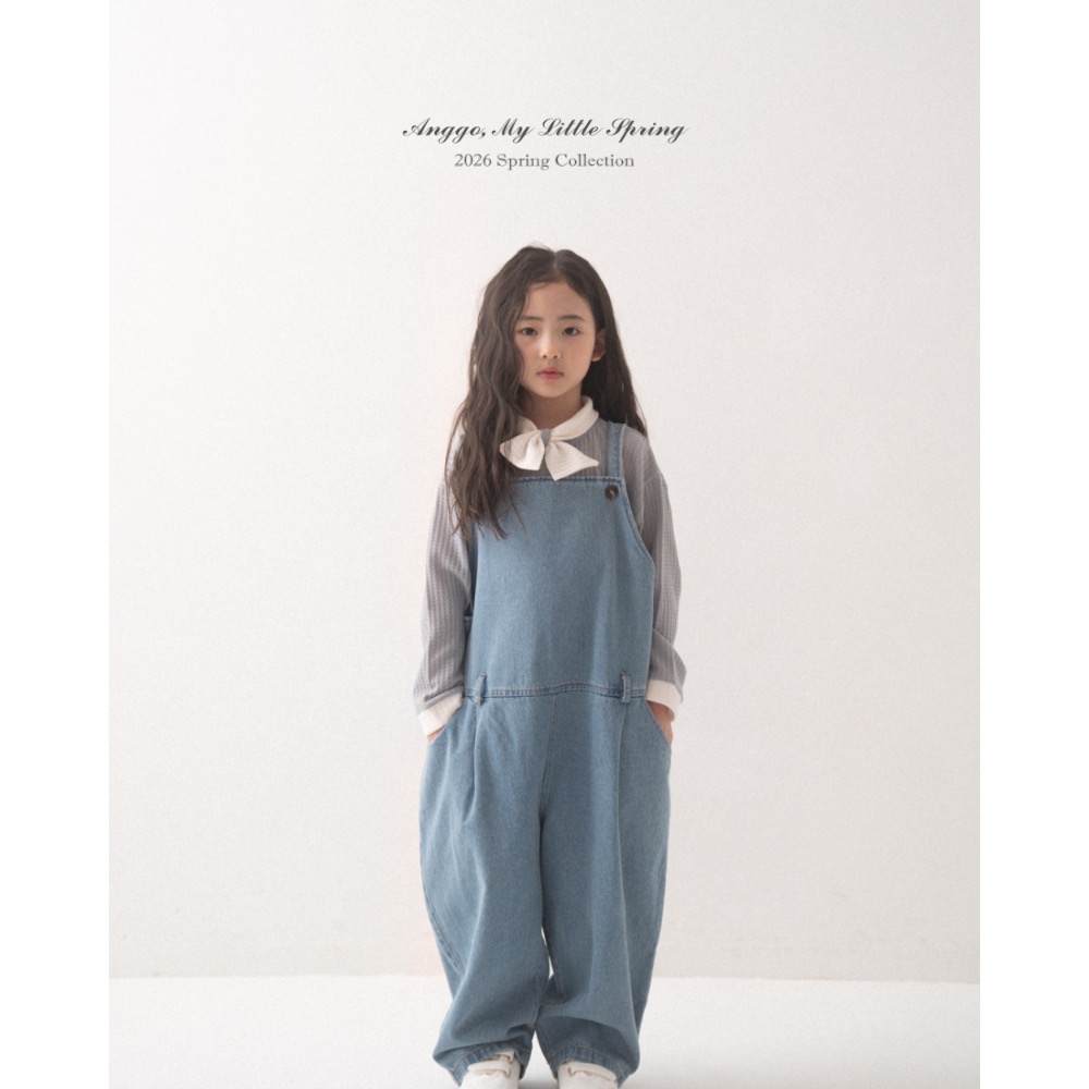 Anggo 春季可愛吊帶長褲-細節圖3