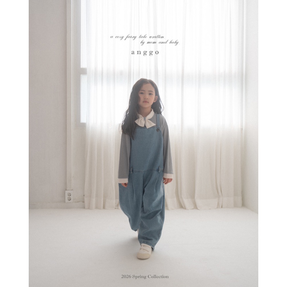 Anggo 春季可愛吊帶長褲-細節圖4