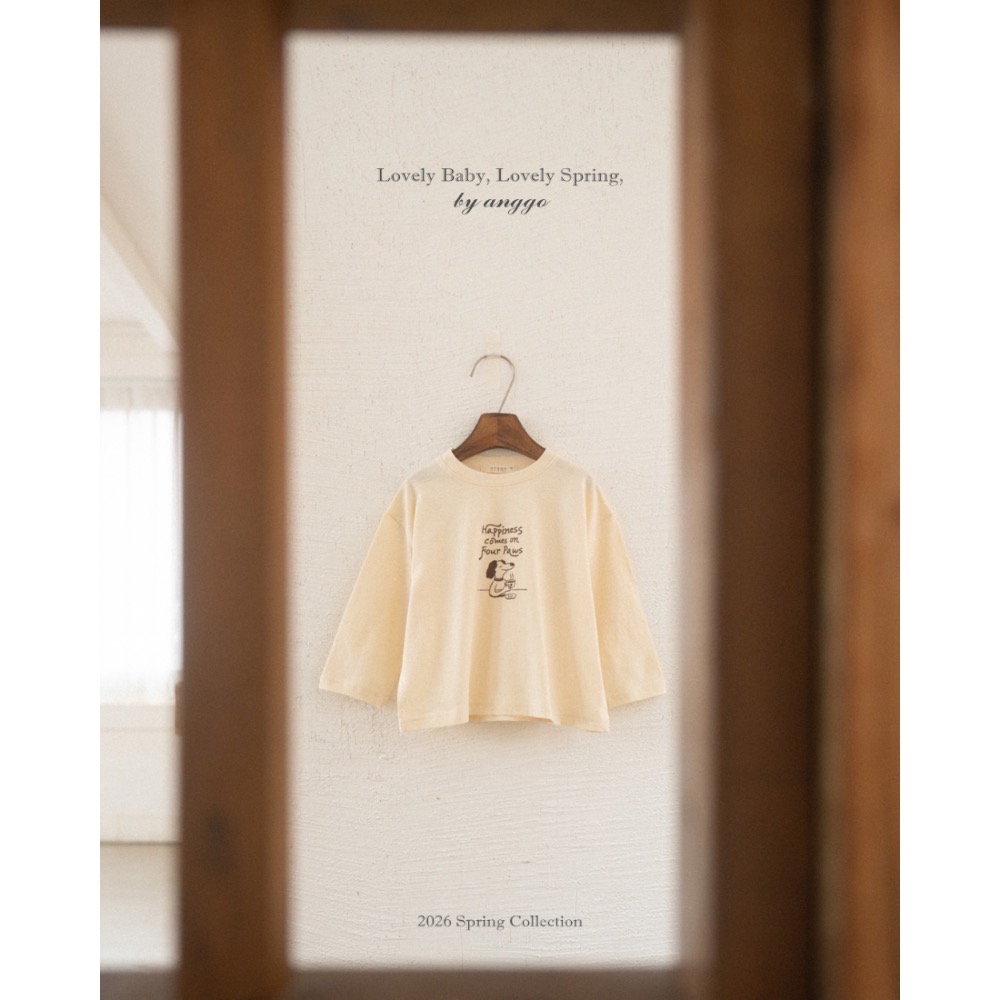 Anggo 春季小狗印花T恤-細節圖5