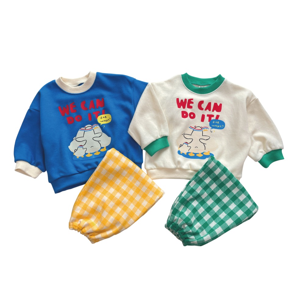 Sera 春季好朋友打氣格子褲套裝-細節圖8