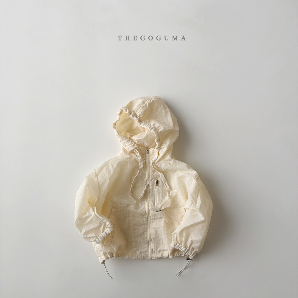 The Goguma春季細格拉鏈風衣外套-細節圖10