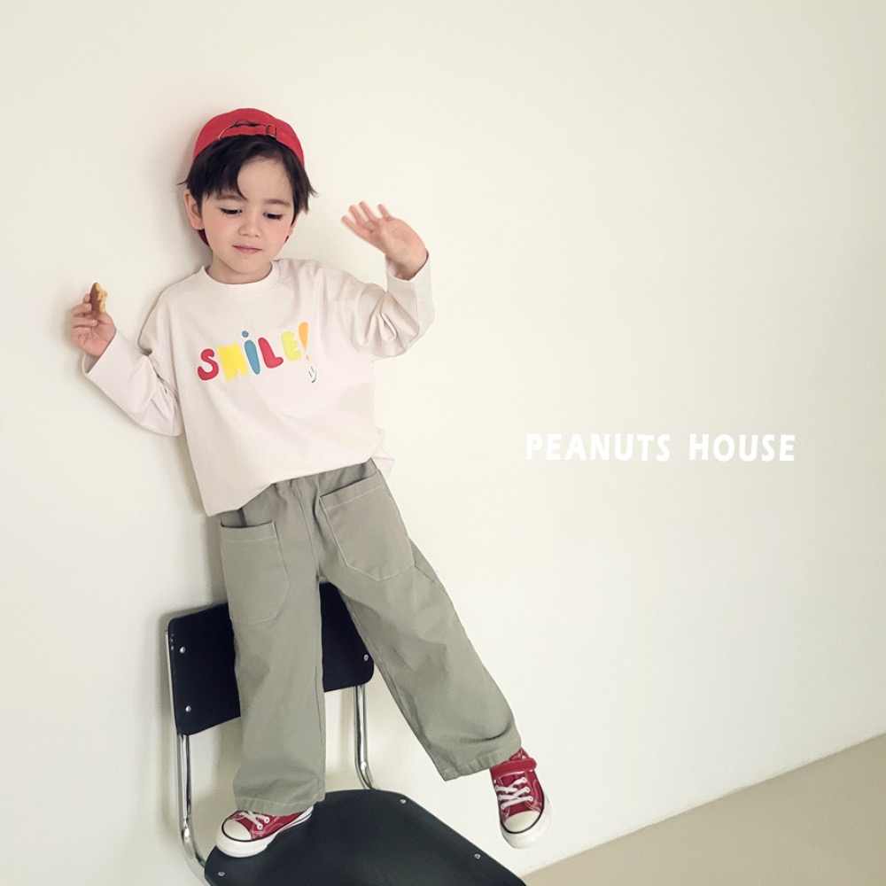 PEANUTS 春季微笑字母印花上衣-細節圖2