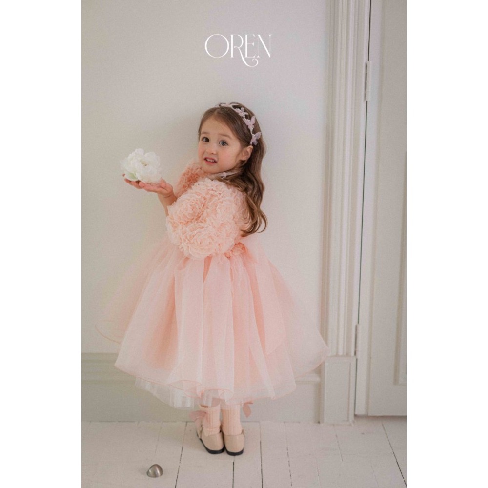 Oren 春季花苞周歲婚禮洋裝/包屁洋裝-細節圖6
